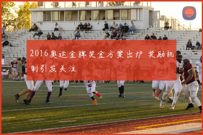2016奥运金牌奖金方案出炉 奖励机制引发关注