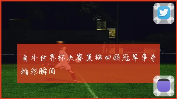 南非世界杯决赛集锦回顾冠军争夺精彩瞬间